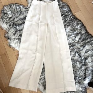 Cream Work Dress Pants Trousers